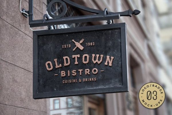 10款Logo/徽标样机模板 10 Logo/Badge Mock-Ups Vol.3