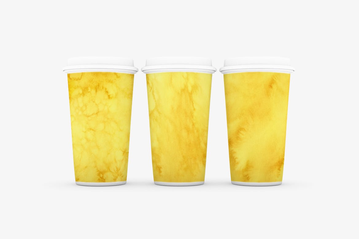 黄色水彩肌理仿纸张纹理背景素材 Watercolor Backgrounds插图(7)