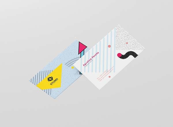 特色流行商务卡（名片）图形模板插图(3)