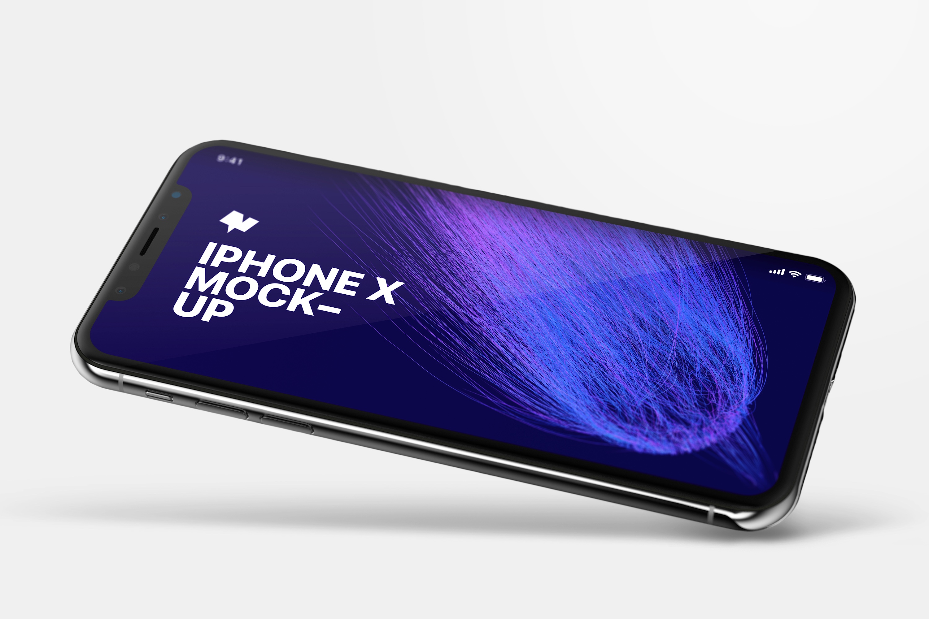 iPhone X手机屏幕设计图预览样机模板06 iPhone X Mockup 06插图