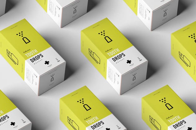 牙齿滴涂器滴瓶口腔药物包装样机模板 Tooth Drops Applicator Mock-up插图(8)