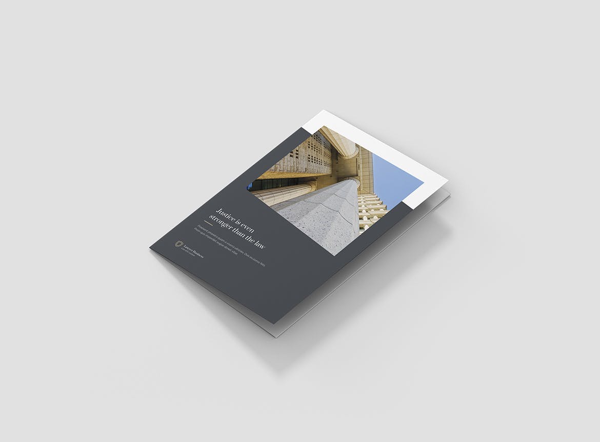 法律咨询服务宣传单五合一设计模板插图(7)