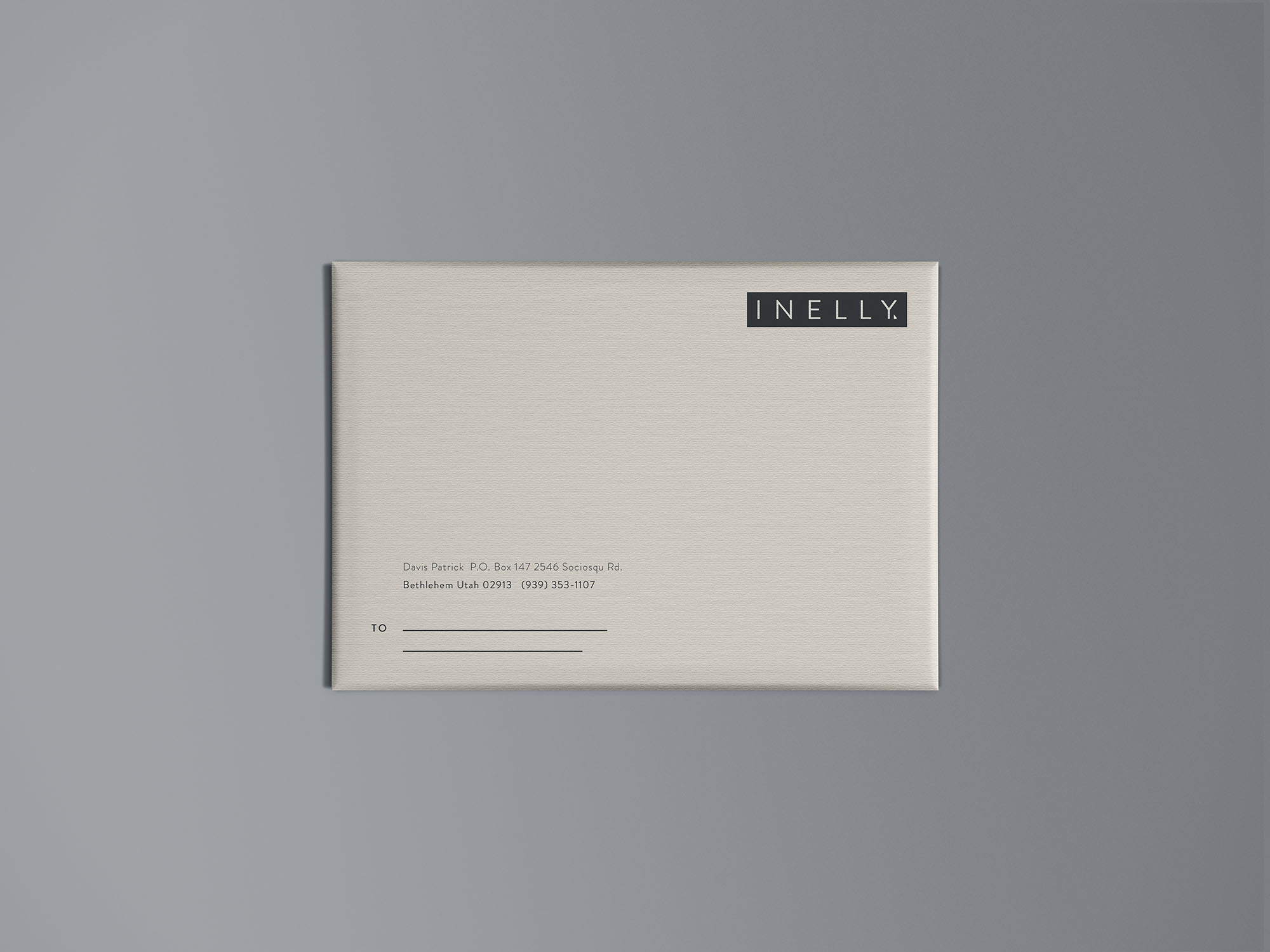 高级信封外观设计效果图样机模板 Paper Packaging Mockup插图