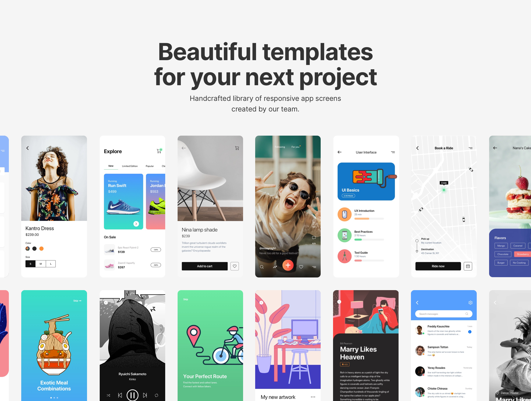 素材库下午茶：精美多用途的APP应用设计系统SKETCH模板插图(1)