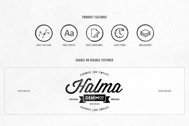 复古文字Logo设计模板 Retro Logo Templates V.06插图(3)