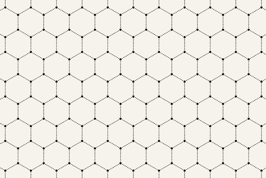 点与线的巧妙结合无缝纹理 Dotted Seamless Patterns. Set 6插图(4)