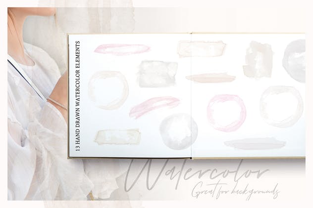 华丽的水彩花卉品牌Logo设计套装 So Flowery Branding Kit + Watercolours插图(9)