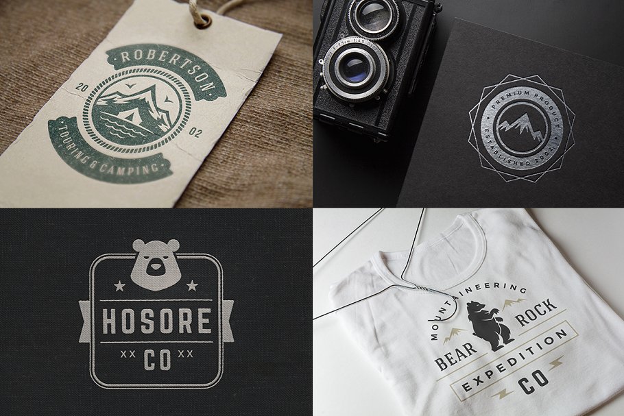 280个户外品牌Logo标志和徽章模板 280 Outdoor logos and badges插图(28)