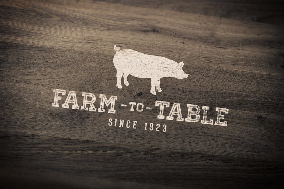 农场复古设计元素包v1 Farm to Table Vector Pack Volume 1插图(1)