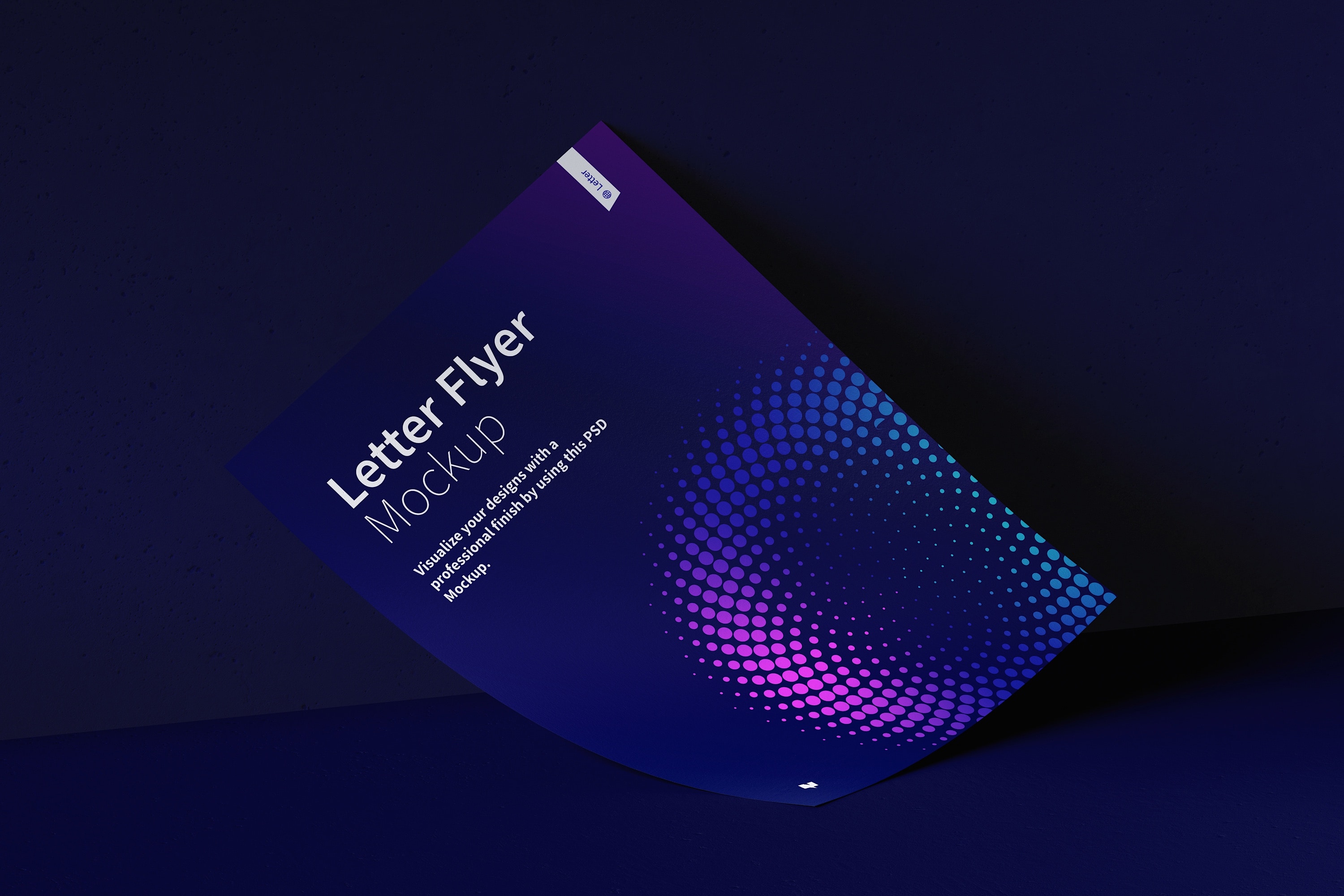 信纸规格传单设计图预览样机03 Letter Flyer Mockup 03插图(5)