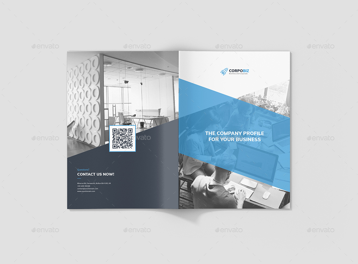 企业公司极简主义风格简介宣传册3合1插图(12)