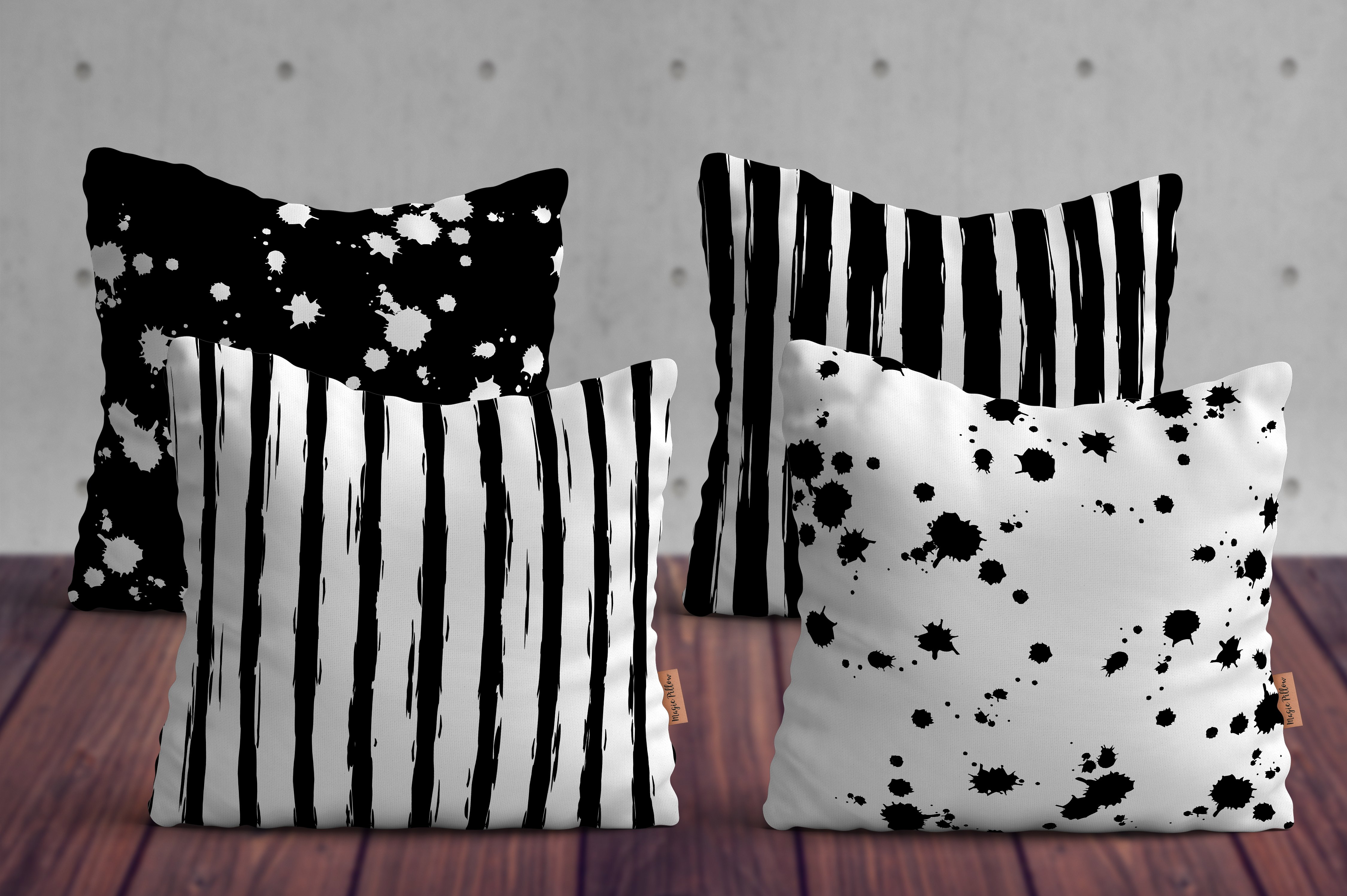 泼墨斑点&毛笔笔迹纹理素材 Paint Splatter & Stroke, 40 Patterns插图(4)