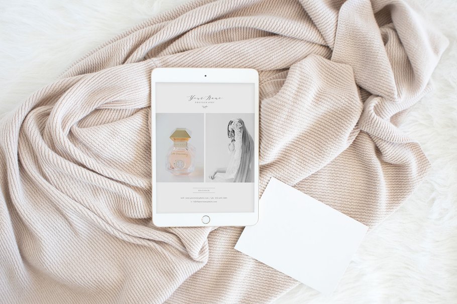 摄影服务套餐价格报价单设计模板 Boudoir Photographer Marketing插图(2)