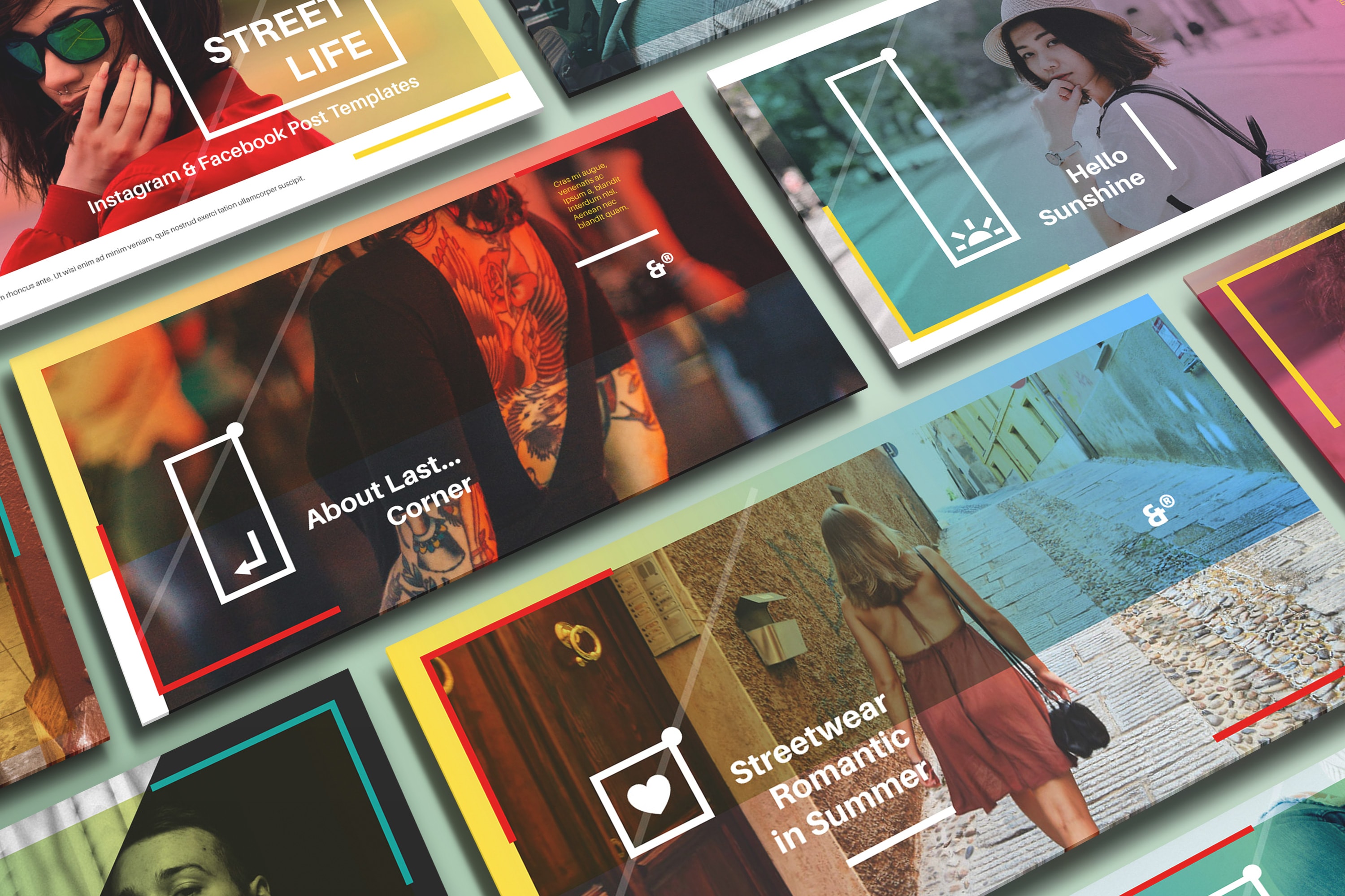 新媒体社交媒体传播设计物料效果图样机模板01 Landscape Perspective Mockup 01插图(3)