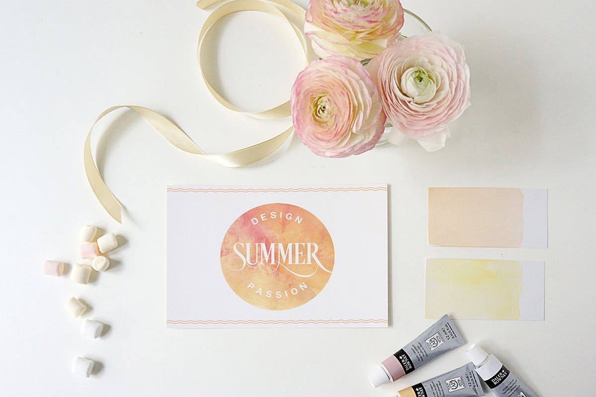 婚礼请帖/邀请函/贺卡样机 Invitation / Greeting card Mockup插图