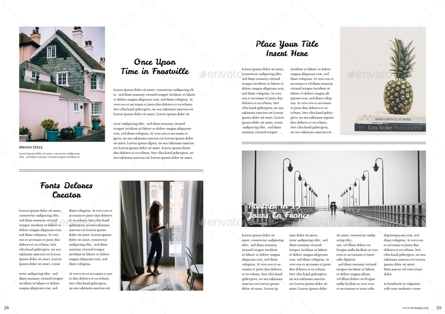 InDesign艺术杂志模板插图(14)