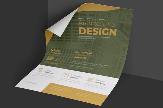 简约商务风企业会议海报设计模板 Clean & Minimal Business Event Flyer插图(2)