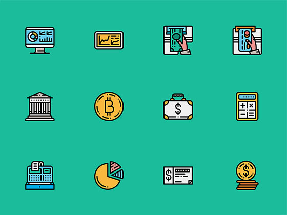 50 枚金融元素图标素材之家精选sketch素材