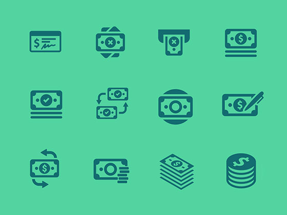 150 枚金融和货币图标素材之家精选sketch素材