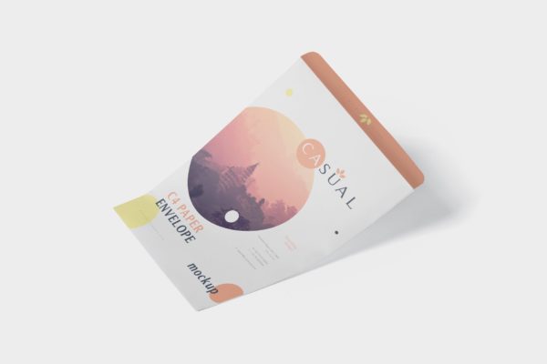 C4尺寸规格企业高端信封设计图素材库精选 Envelope C4 Mock-Up Set
