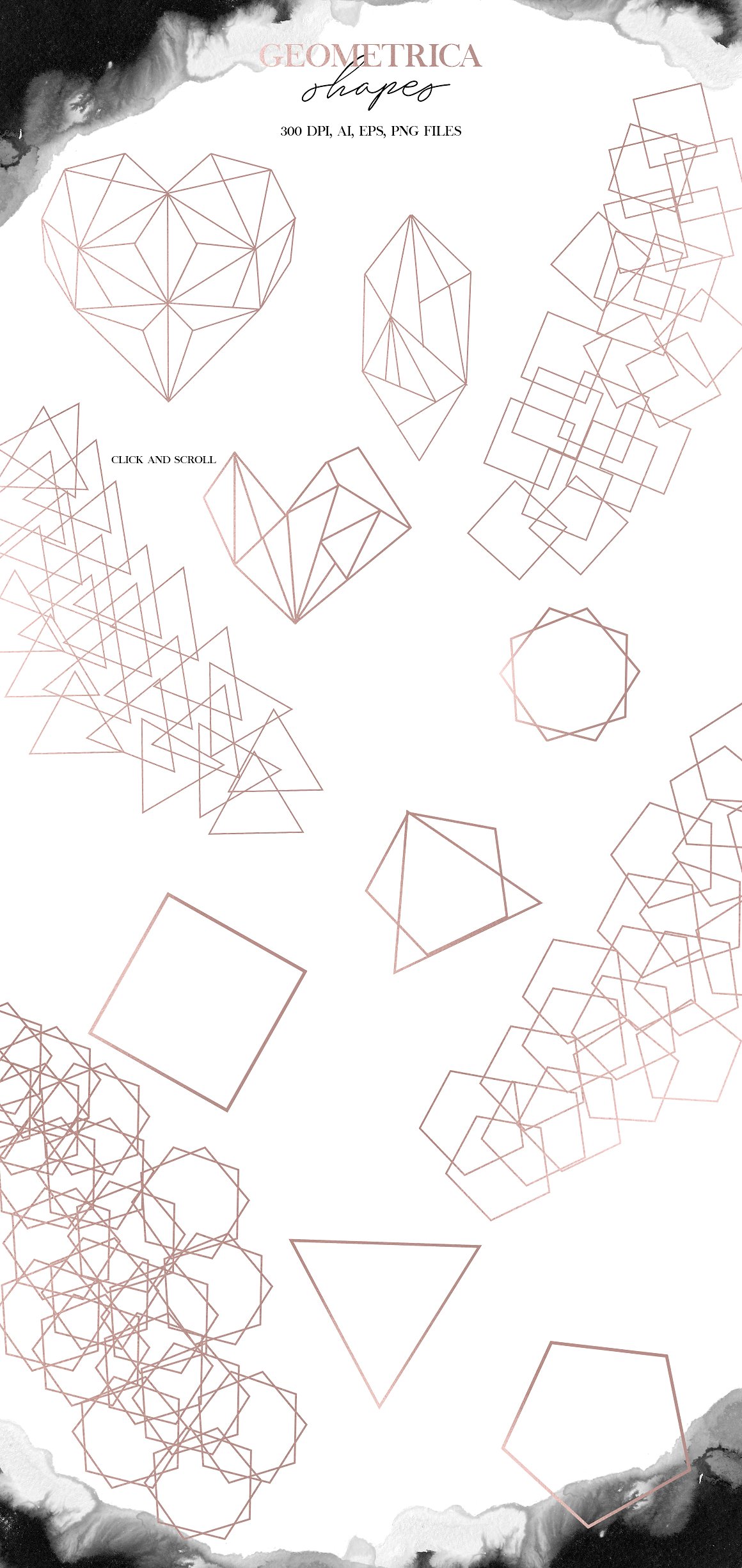 轻柔流畅的几何图案&水彩纹理合辑下载[ai,eps,png,jpg]插图(1)