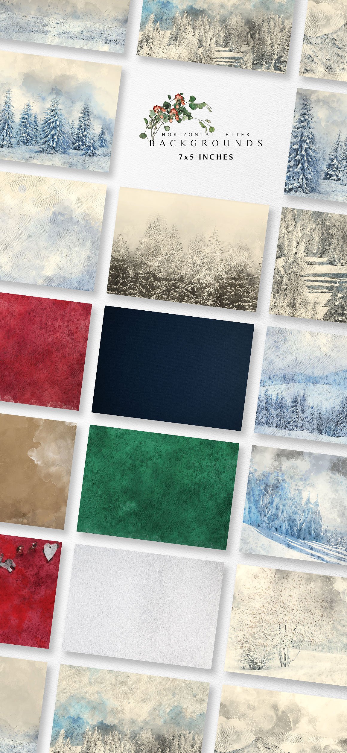 冬季仙境圣诞节新年设计套装 Winter Wonderland Designer Kit插图(13)