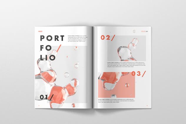 高品质A4杂志印刷品样机模板 Magazine Mockup – A4 210×297 mm插图(1)