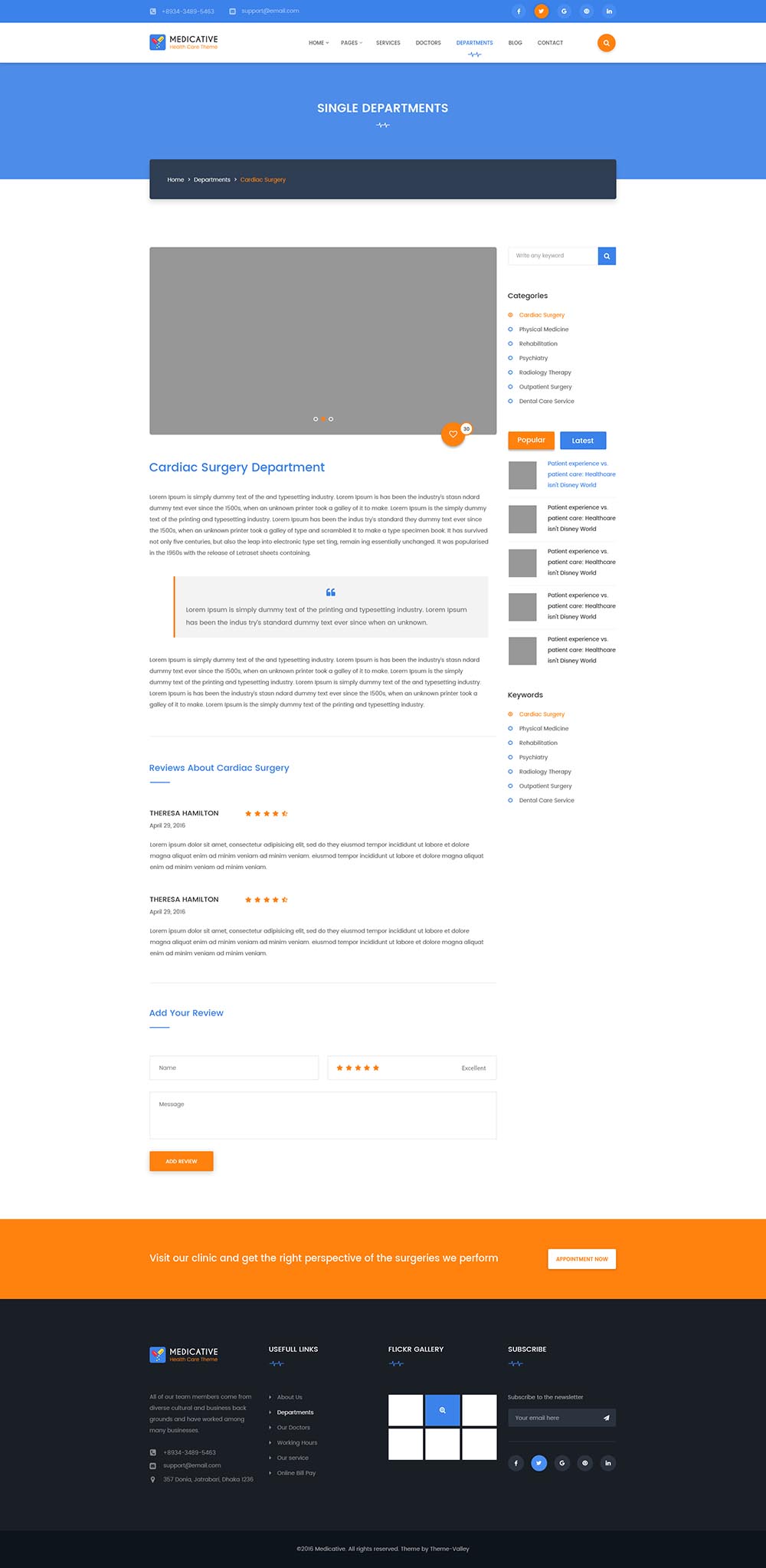 一套完美的医疗健康网站设计模板 Medical Website Template插图(7)