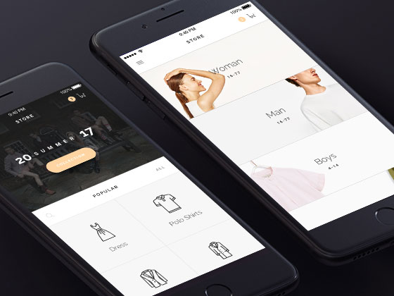 Modda 商店应用界面素材之家精选sketch素材