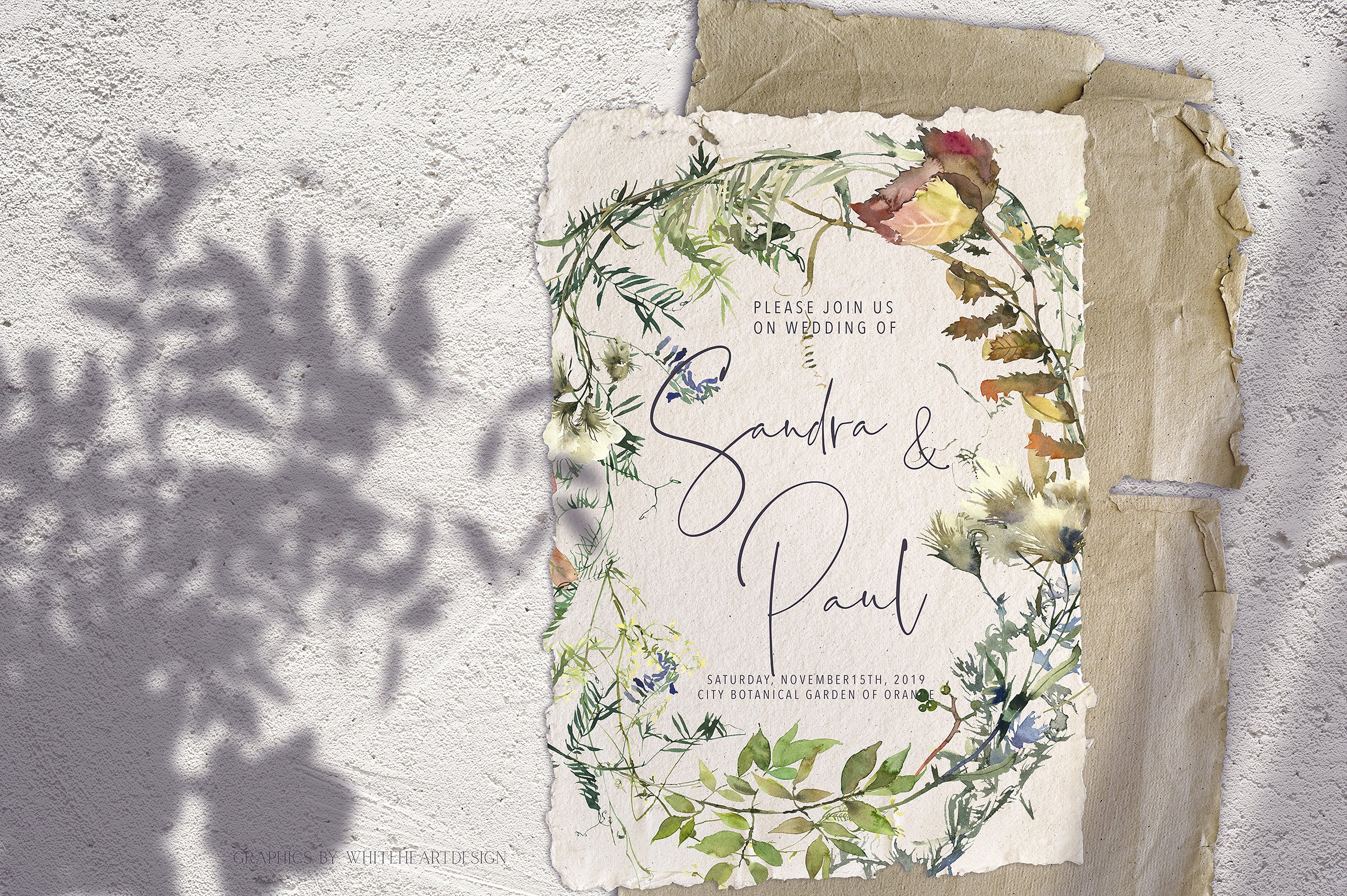 辛辣植物&花卉水彩剪贴画 Spicy Fall Watercolor Leaves Clipart插图(5)