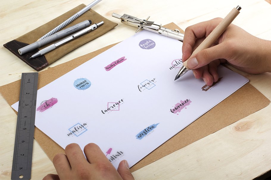 女性品牌商标设计Logo设计模板合集 LADYPOWER Feminine Branding Logo Set插图(2)