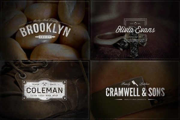 复古英文Logo模板-Vol.4 Vintage Logos – Volume 4