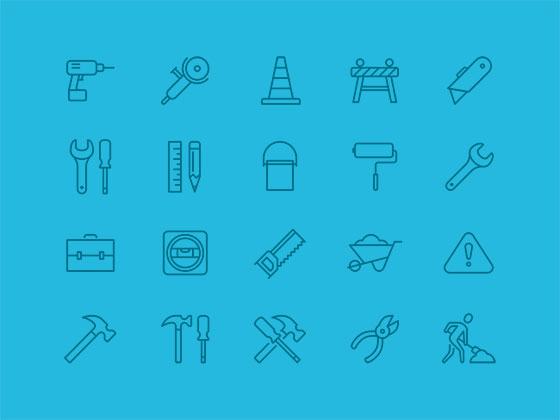 Construction Icon Set素材之家精选sketch素材