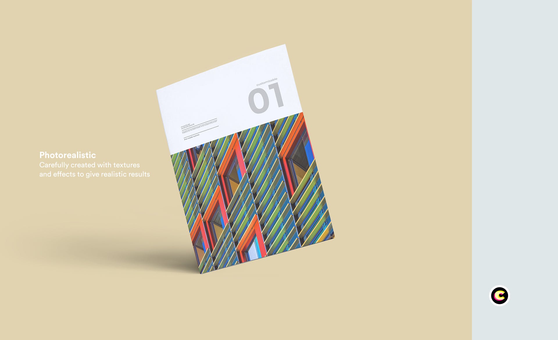 企业画册封面&版式设计效果图样机素材库精选 Brochure Mock Up插图(6)