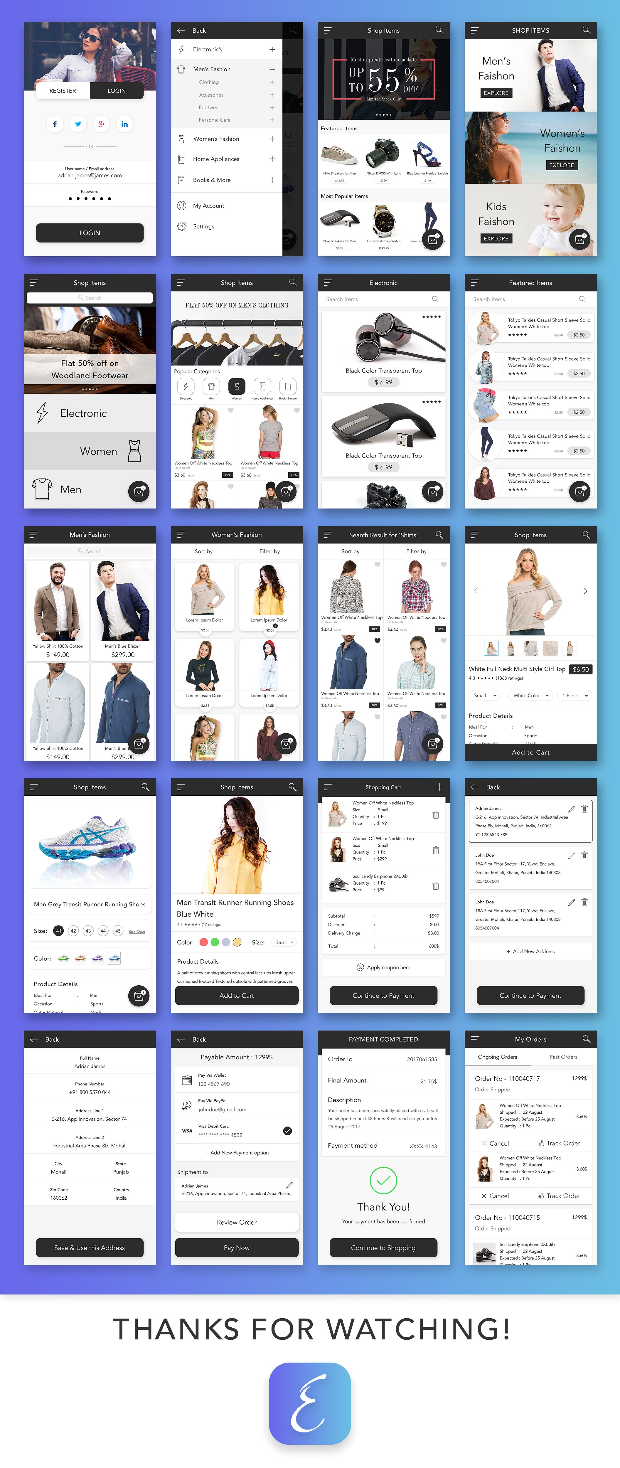 素材库下午茶：超高品质电商行业APP UI Kit打包下载[psd,sketch]插图(1)