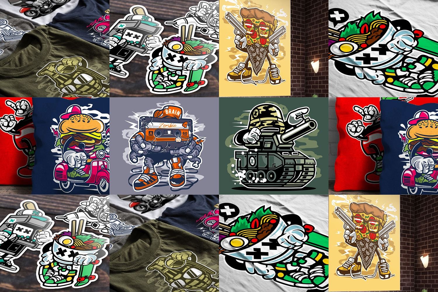 98幅特色手绘卡通矢量插图套装下载插图(14)