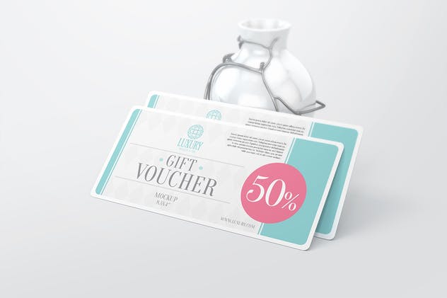 礼品券/优惠券样机Vol.2 Gift Voucher Mockups 2插图(7)