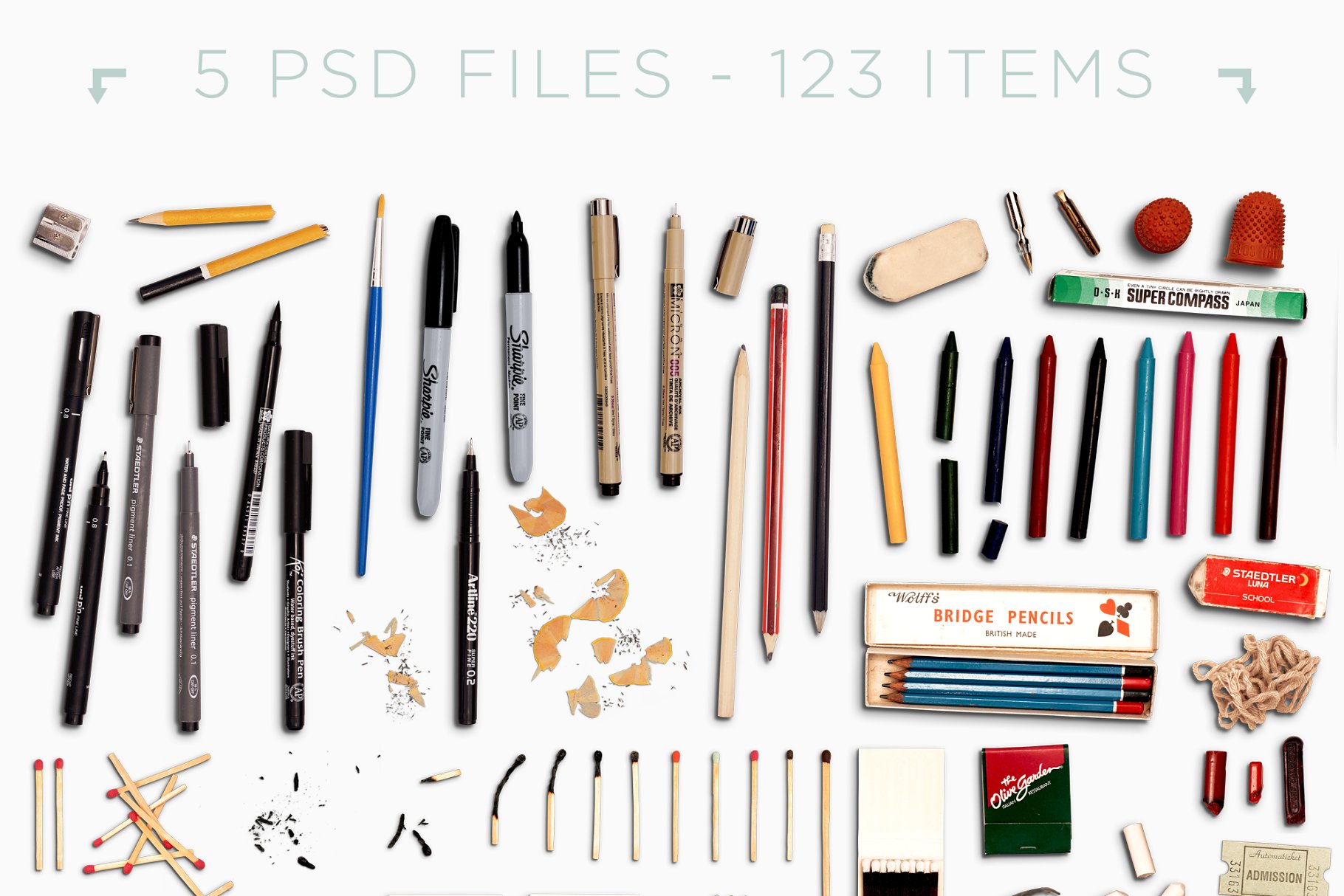 文艺手作类小插画书写展示样机 Mini Mockups插图(1)