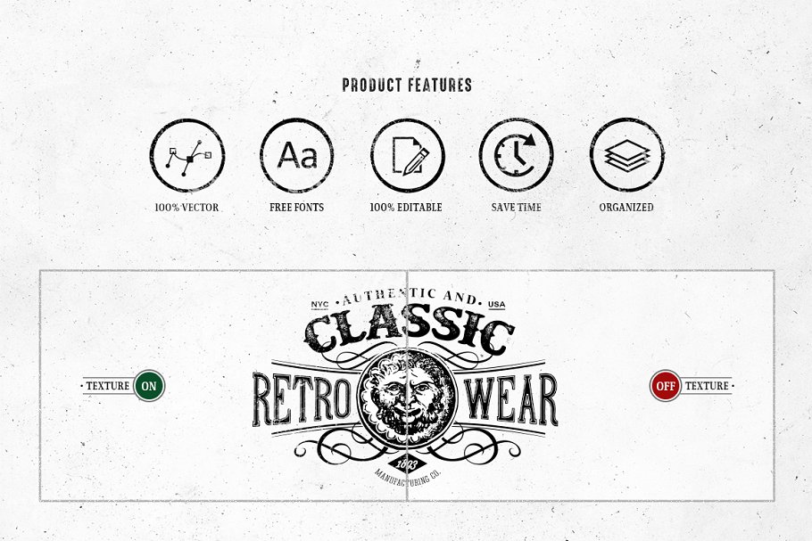 复古风格专业Logo设计模板v12 Retro Logo Templates V.12插图(5)