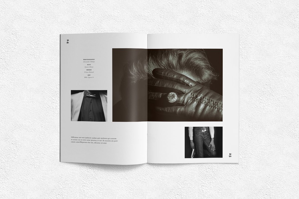 时尚男装杂志画册设计模板插图(12)