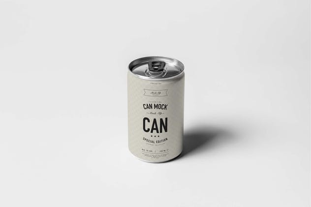 易拉罐饮料啤酒罐头样机模板 Can Mock-up插图(1)