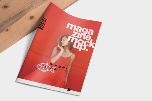 杂志广告图片设计印刷效果图样机 Open Magazine Mockups for Ad Designs