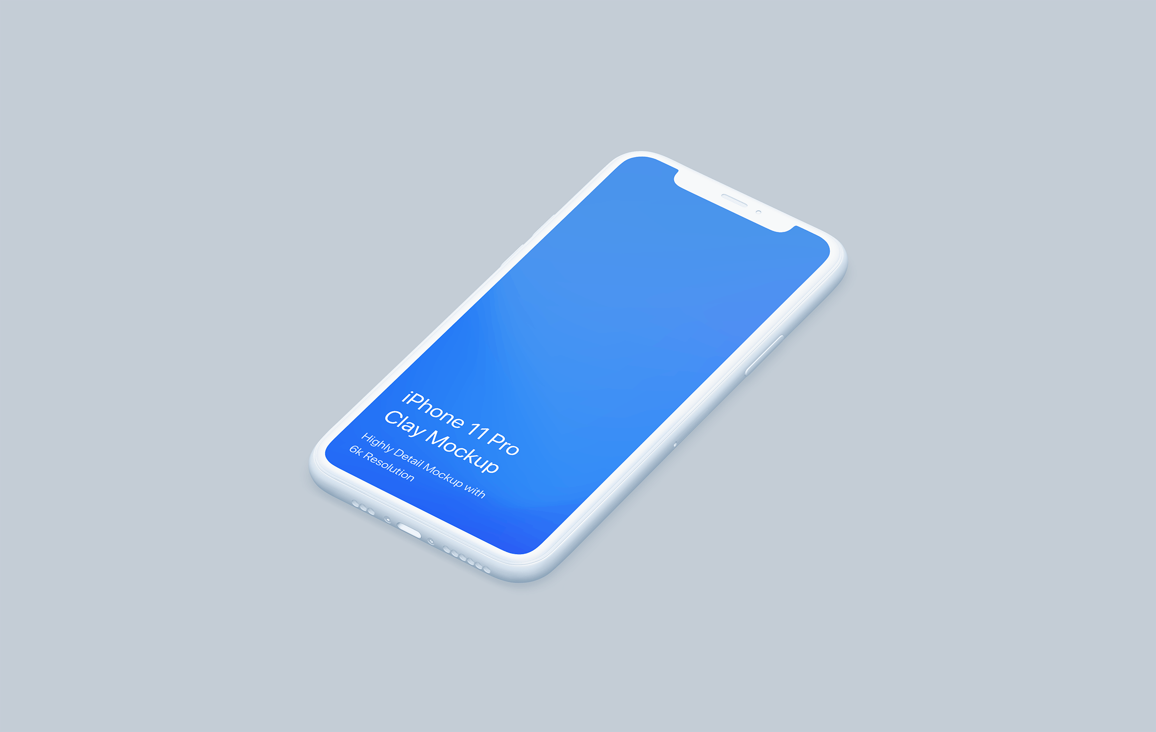 黏土材质iPhone 11 Pro智能手机素材库精选样机 Clay iPhone 11 Pro Mockup – Clay Mockup Scenes插图(15)