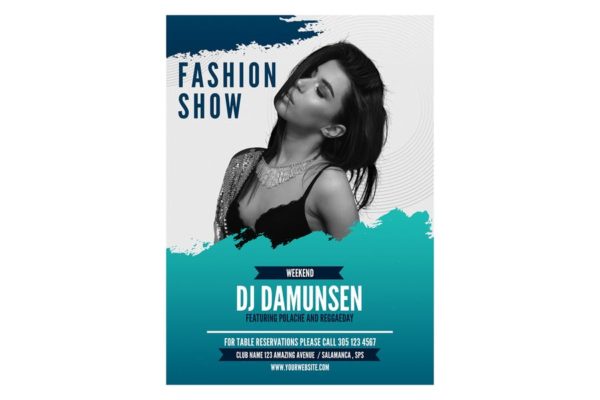 时装秀/时装周活动策划海报设计模板v02 Fashion Show Flyer Poster Vol 02