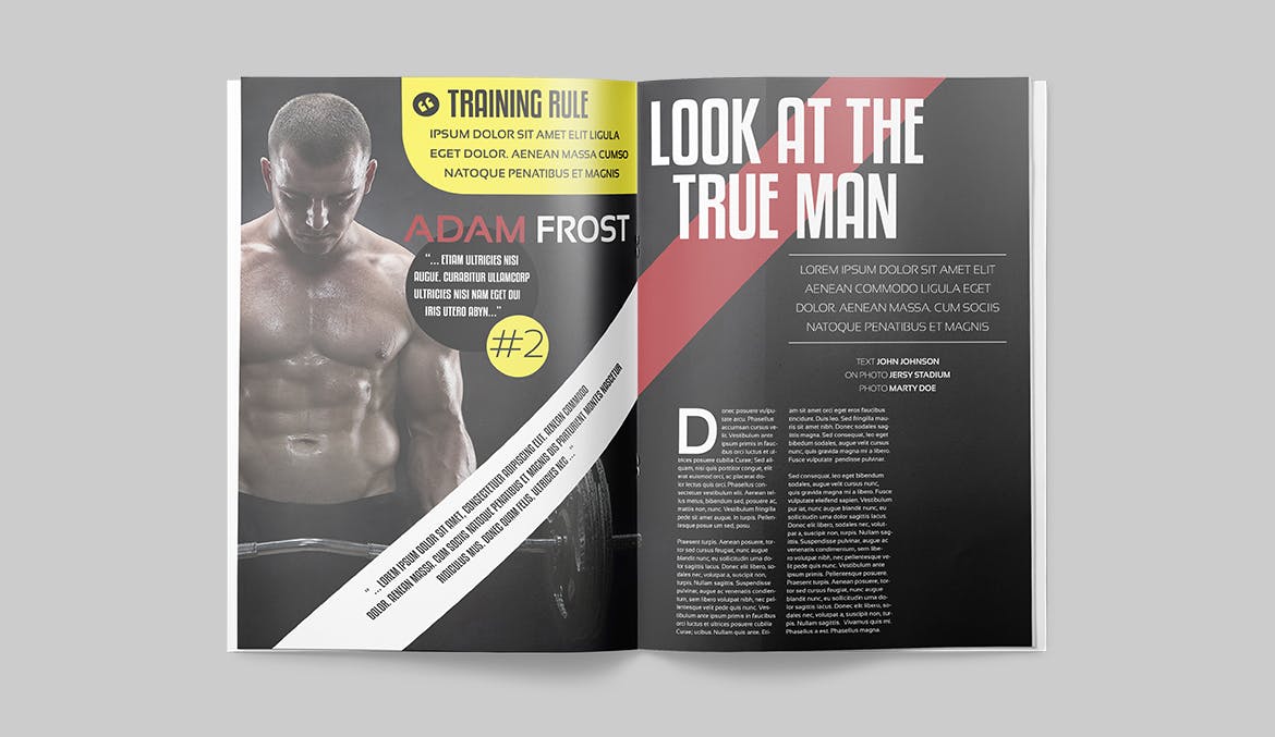 NBA篮球赛事素材库精选杂志版式设计模板 Magazine Template插图(6)