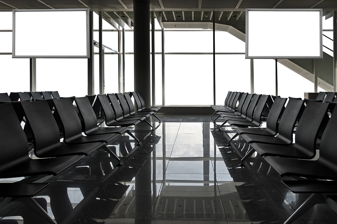 机场航站楼电视屏幕广告设计效果图样机素材库精选v01 Airport_Terminal-01插图(3)