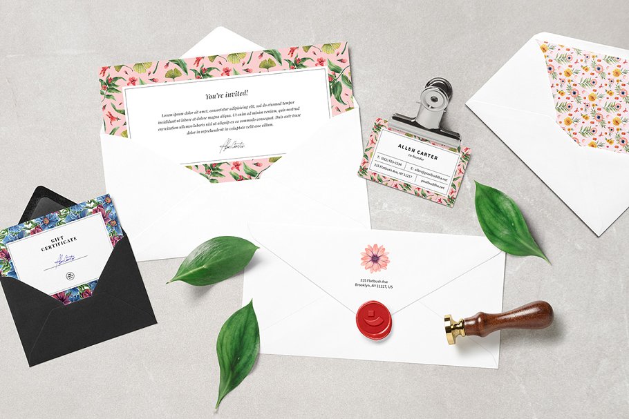 艺术爱好者水彩花卉设计套件 Artistic Enthusiast Watercolor Kit插图(5)