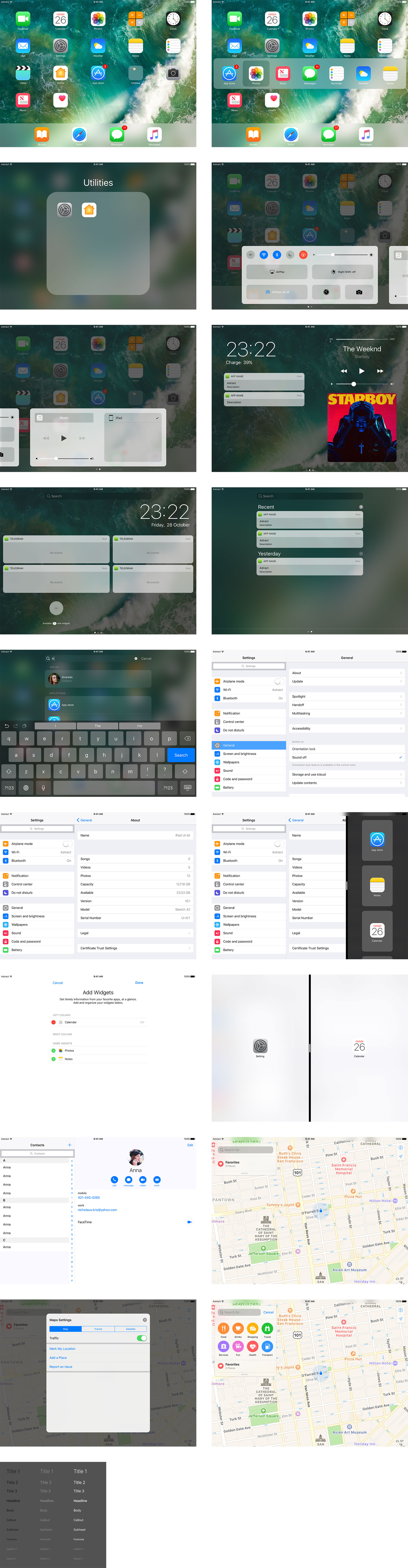 iPad Pro 9.7 iOS 10 界面包