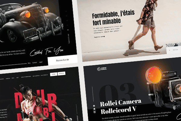 精品：高端大气的多种多样风格的企业产品官网网页模版下载[PSD]