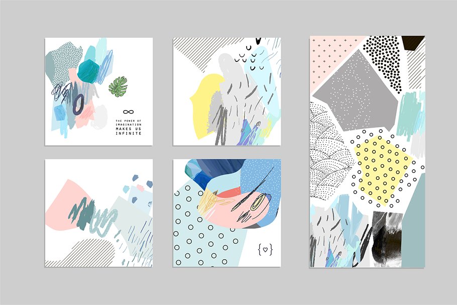 创意艺术图案纹理 Lightness. AI | PDF | JPEG + bonus插图(1)